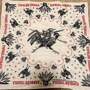 Espolon Tequila Unisex Scarf Hankie Bandana Bar Decor Accessories NWT